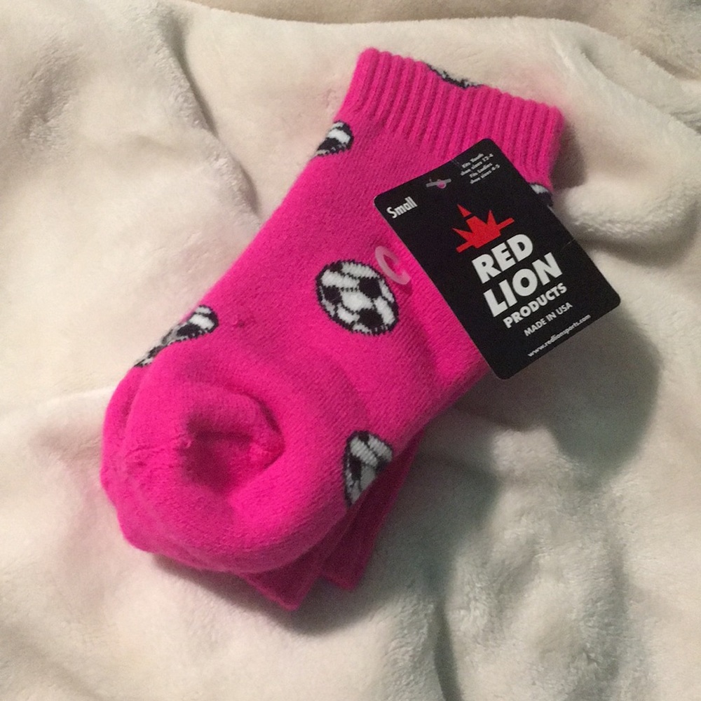 Pink Soccer Ball Soccer Socks